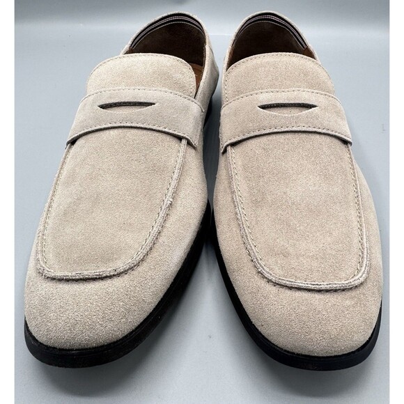 Steve Madden Men\'s Traviss Crush Back Penny Loafers, Desert, Size 8 main image 5